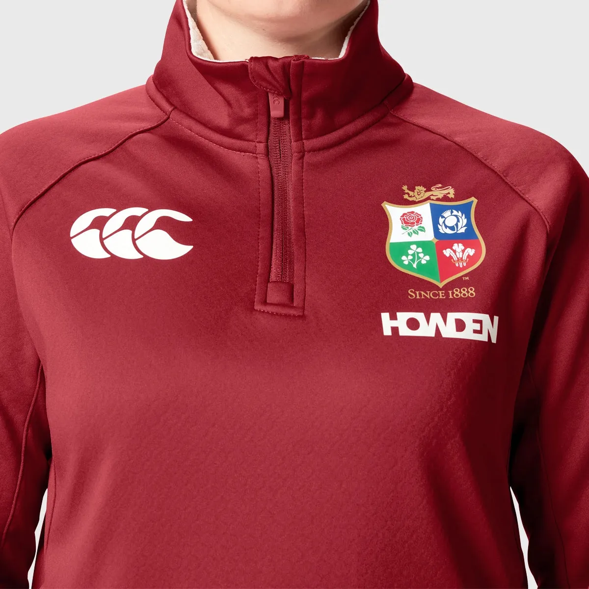 Canterbury British & Irish Lions Women's 1/4 Zip Fleece Red