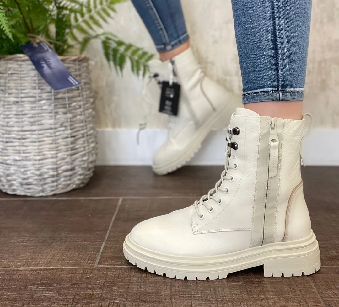 Carmela Biker Boot 170196 Cream