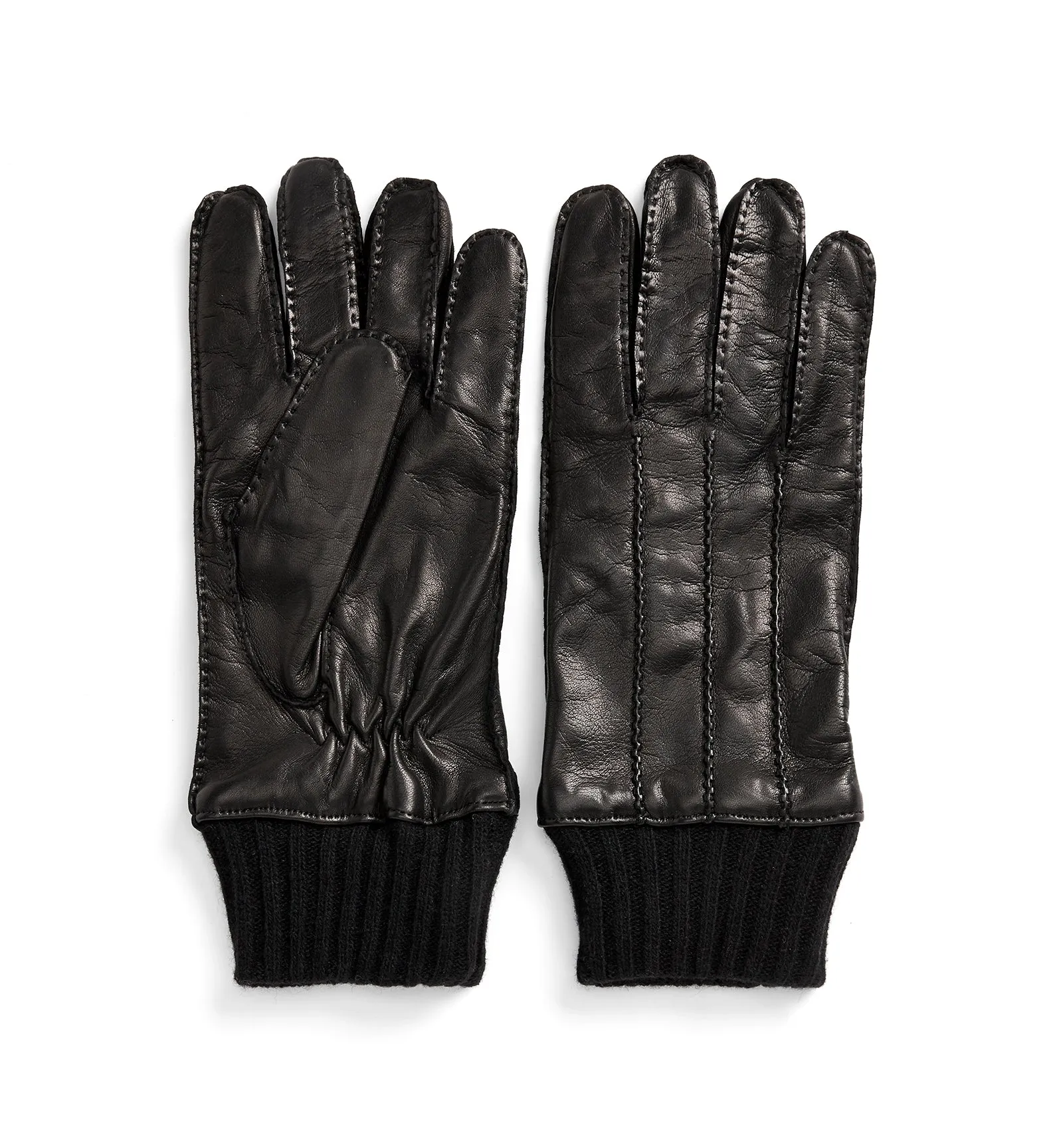 CIRIL MEN'S CASHMERE-LINED LEATHER GLOVES