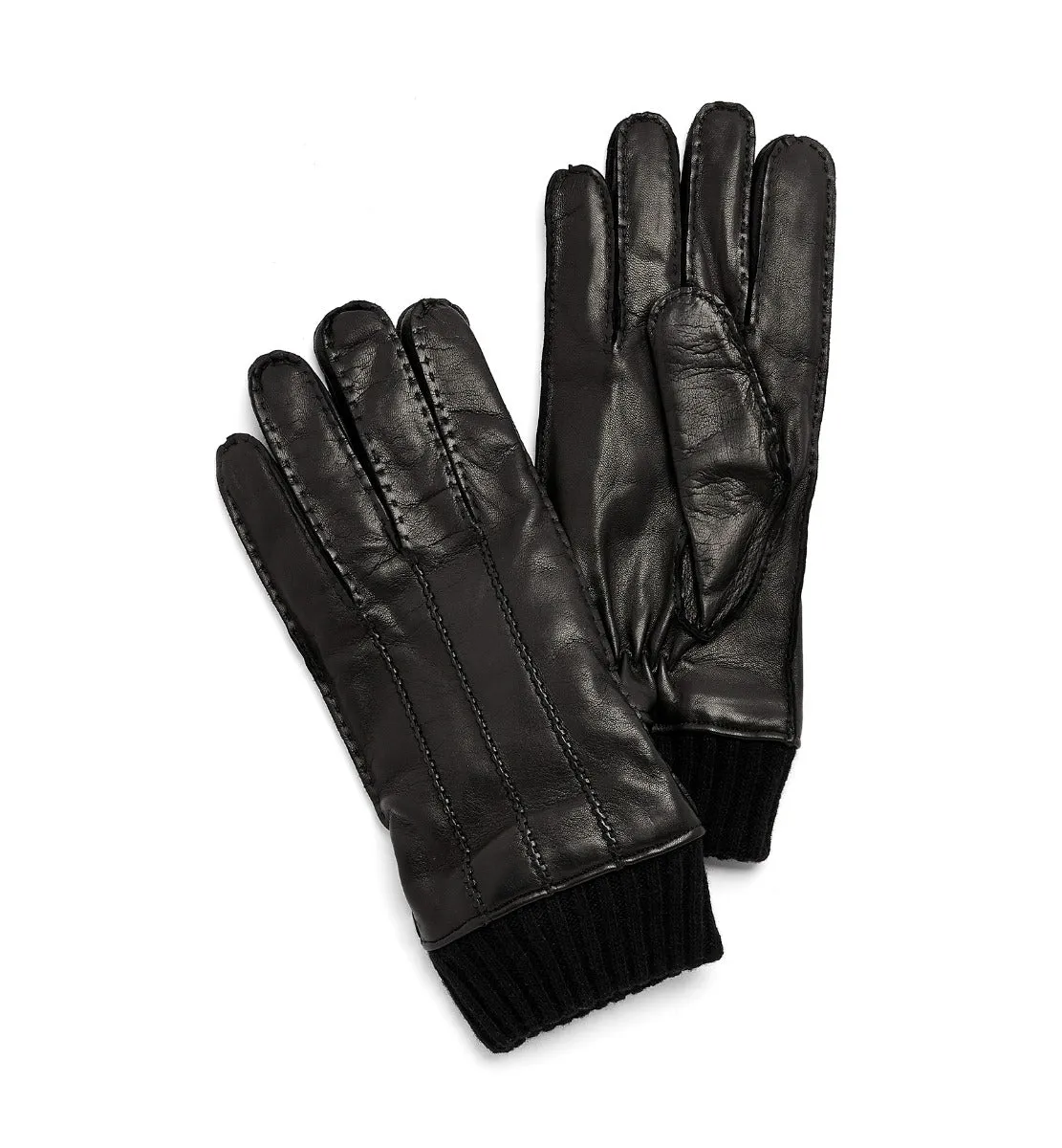 CIRIL MEN'S CASHMERE-LINED LEATHER GLOVES