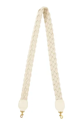 Clare V. Crossbody Strap in Cream Braided Rope