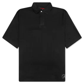 Clarity Woven Polo - Black