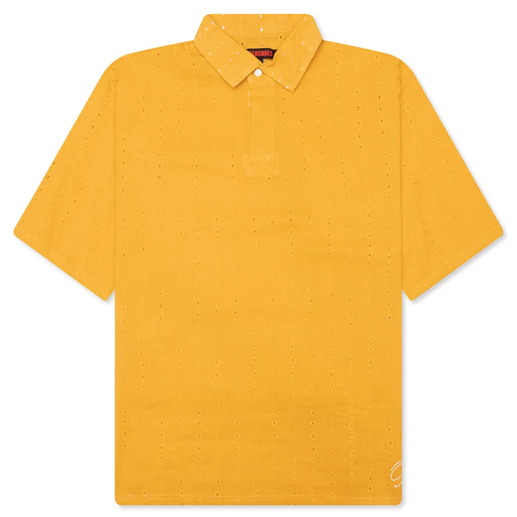 Clarity Woven Polo - Yellow