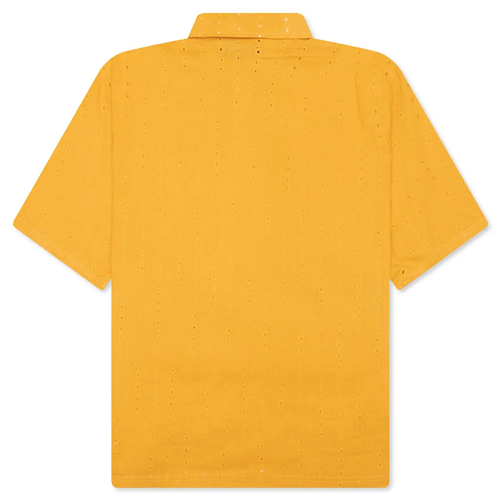 Clarity Woven Polo - Yellow