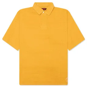 Clarity Woven Polo - Yellow