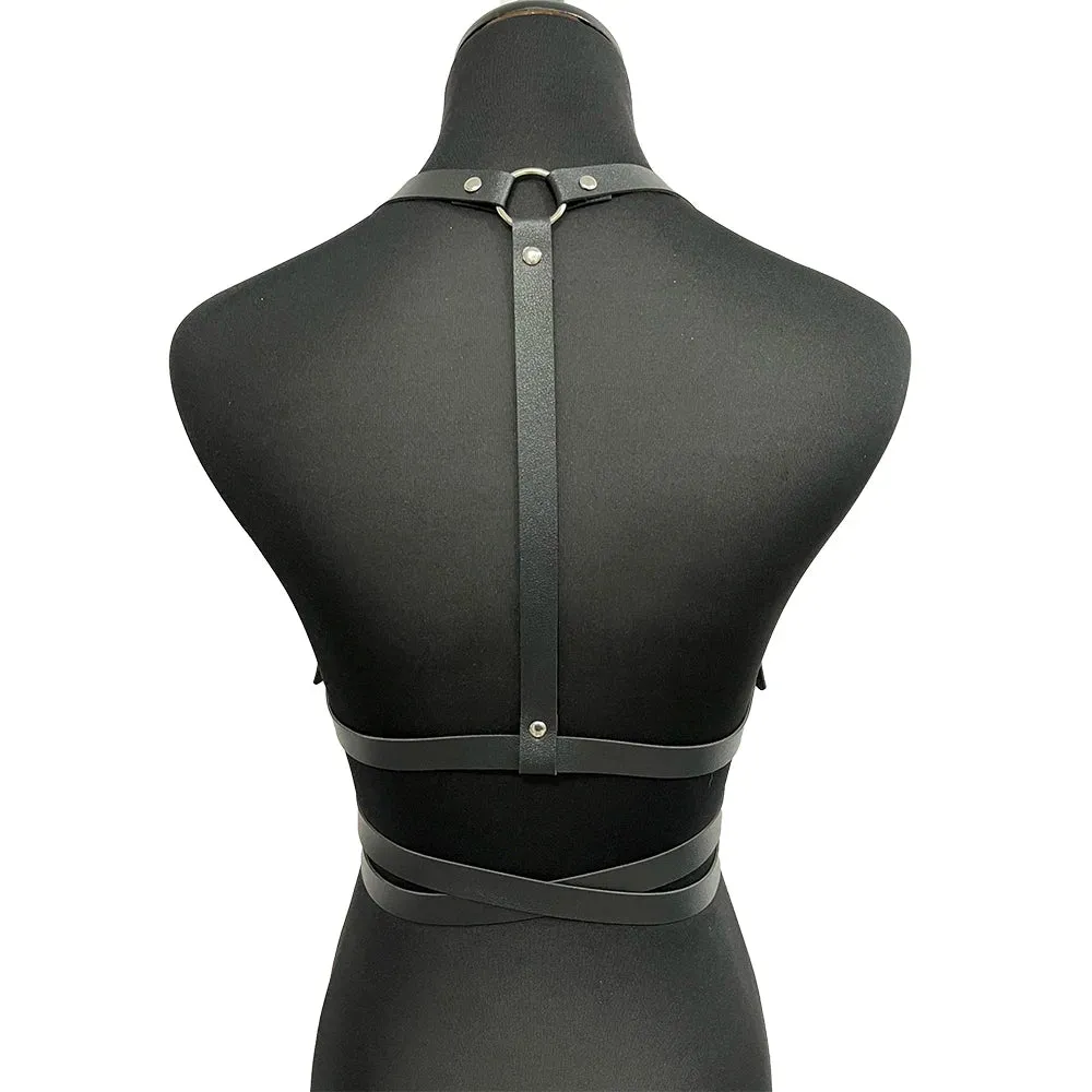 Corset Belt Waist Straps PU Leather Harness Body Top