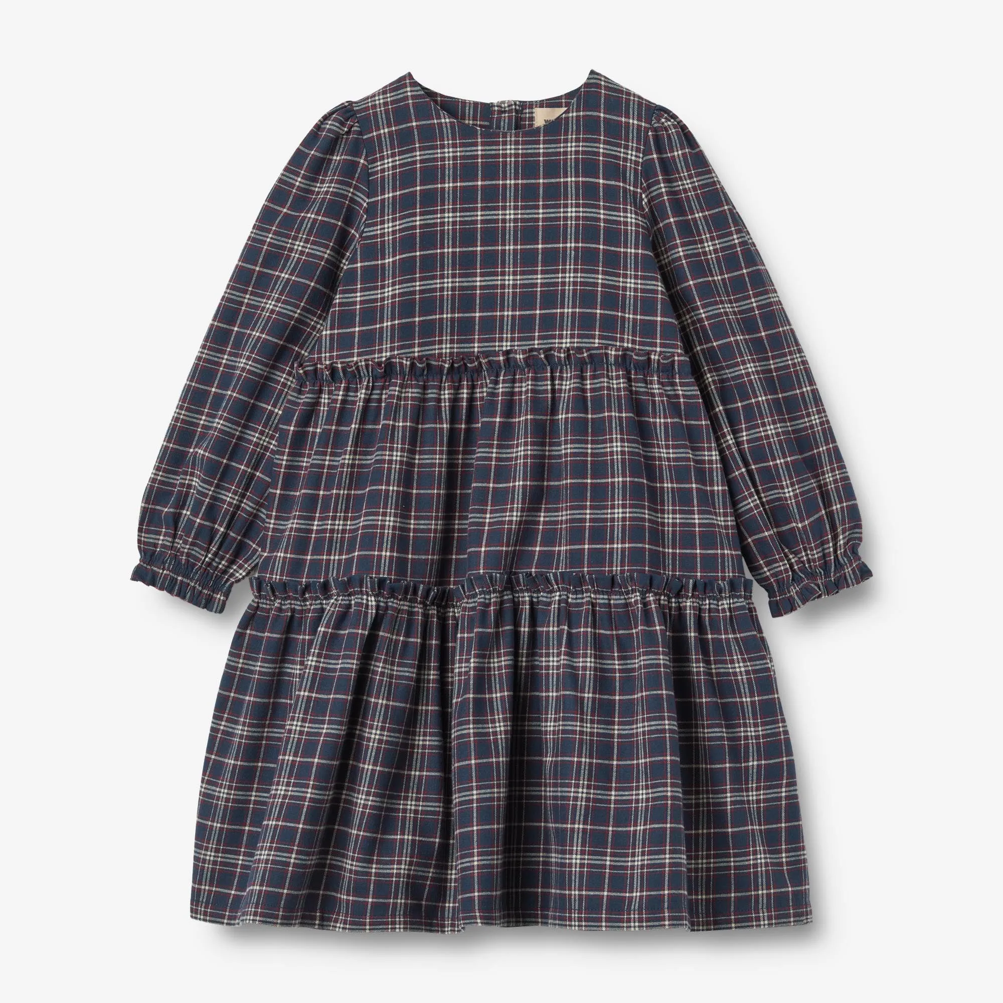 Dress L/S Fanny - navy check