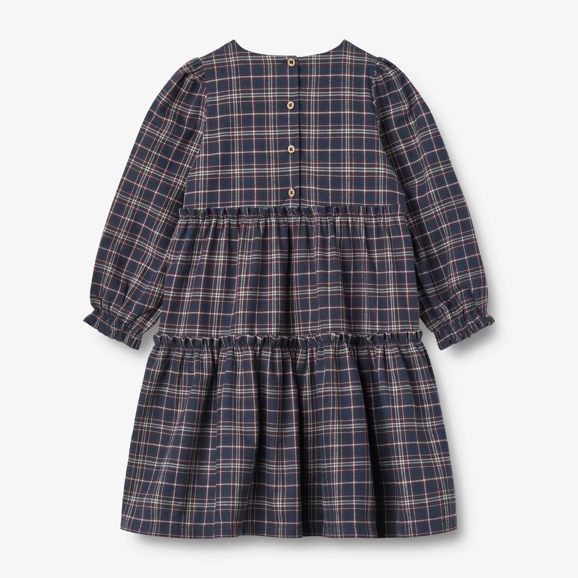 Dress L/S Fanny - navy check