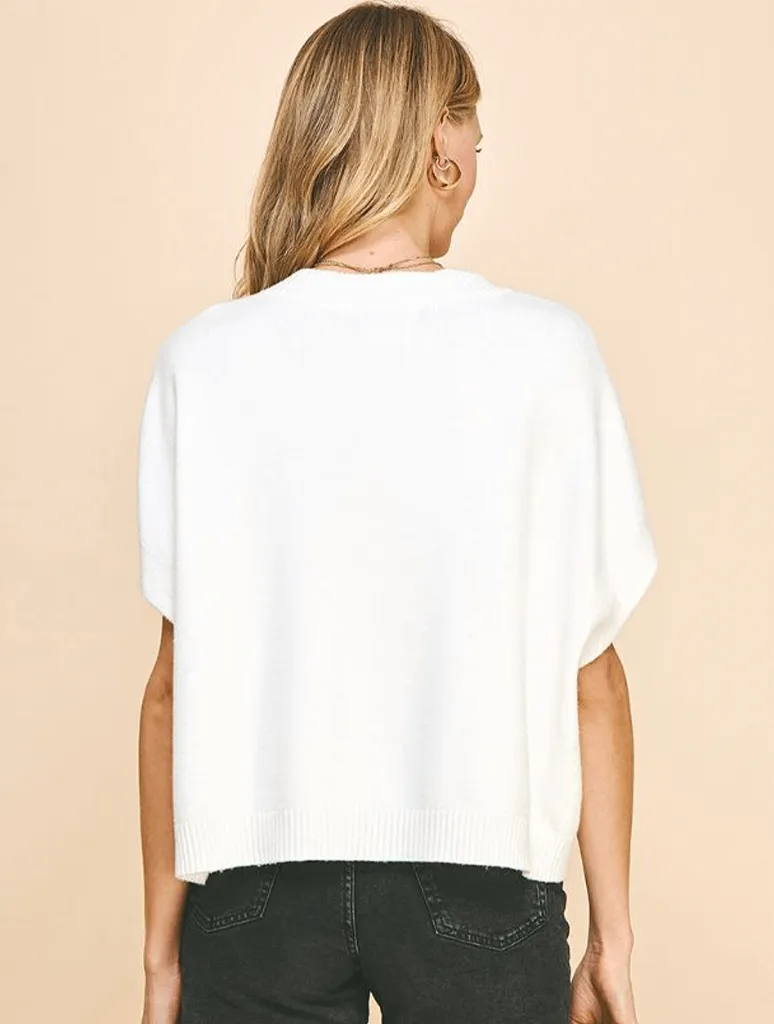 Dropped Shoulder Sweater Top