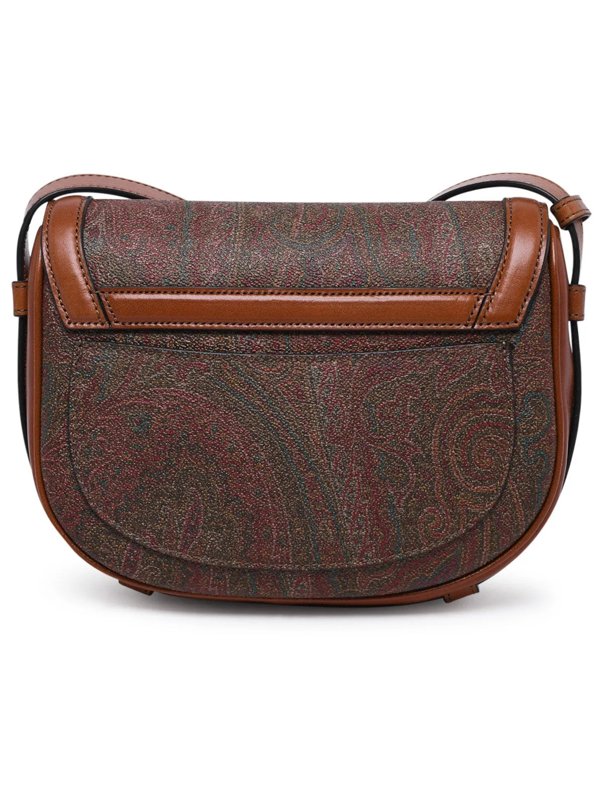 Etro Logo Plaque Foldover Shoulder Bag