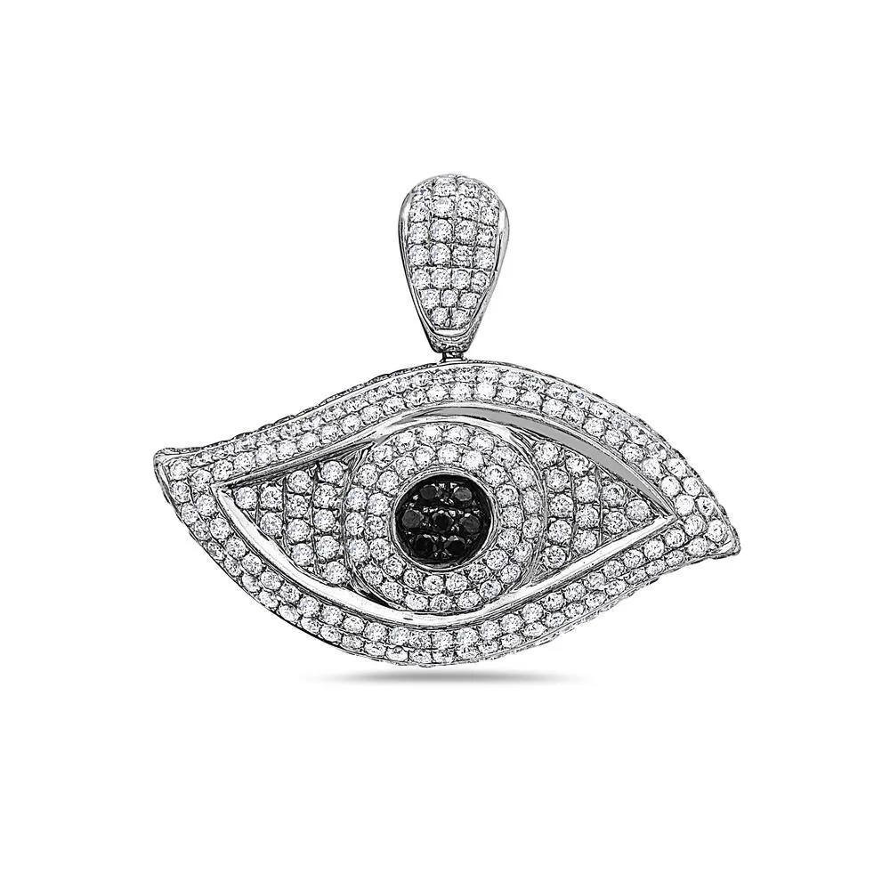 Eye Women's Pendant With 5.51 CT Diamonds Available in White & Yellow Gold