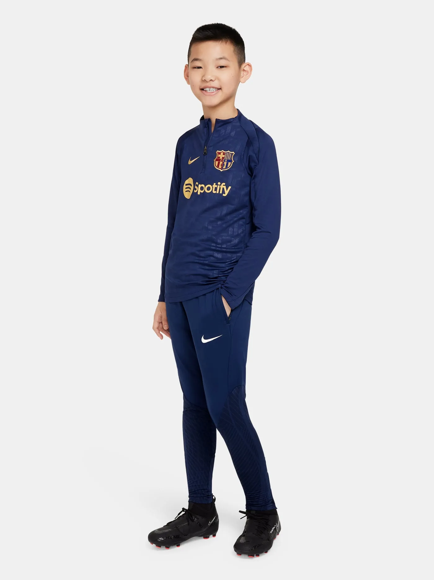 FC Barcelona Pre-Match sweatshirt 24/25 - Long sleeve - Junior