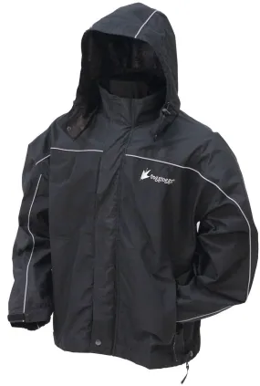 Frogg Toggs Mens Black Highway Toadz Reflective Jacket