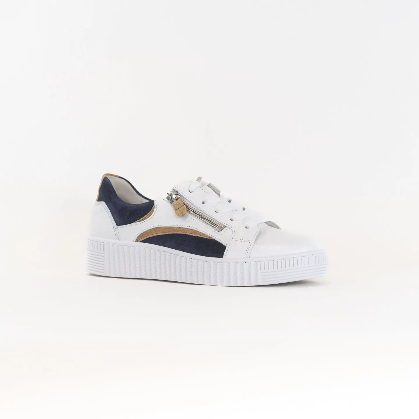 Gabor A1 Zipper Sneaker 23.330 (Women's) - White/Blue