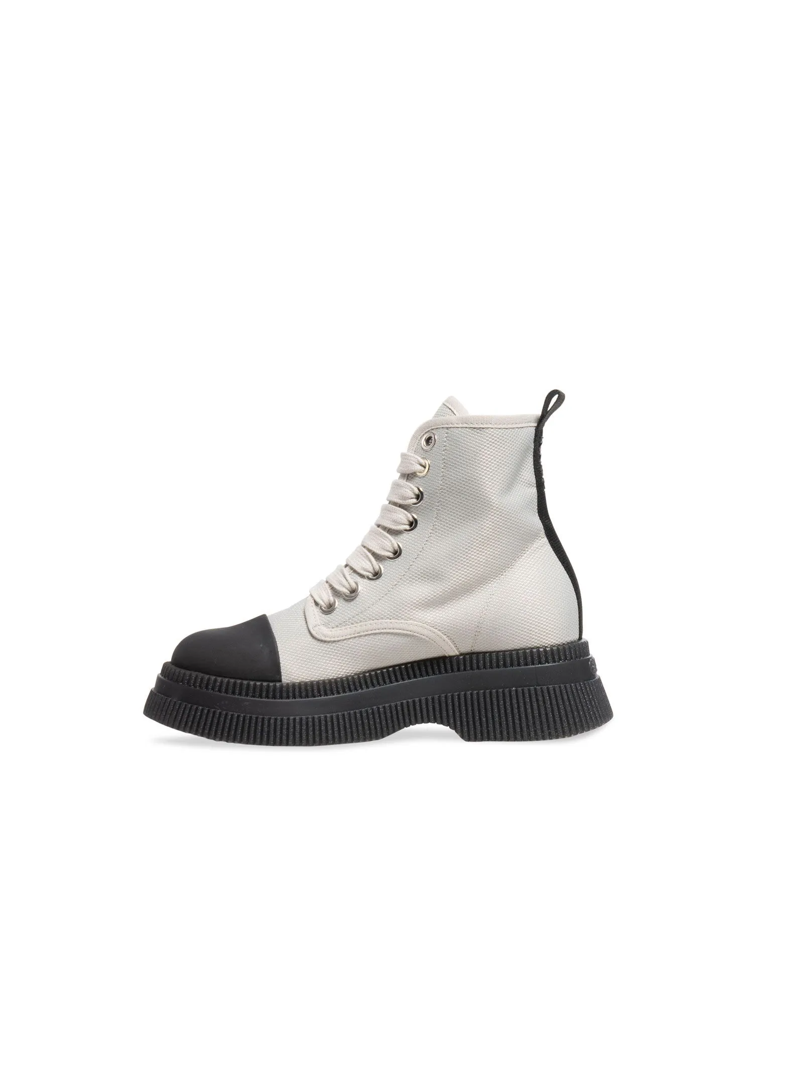 GANNI BOOTS CREEPERS EGRET