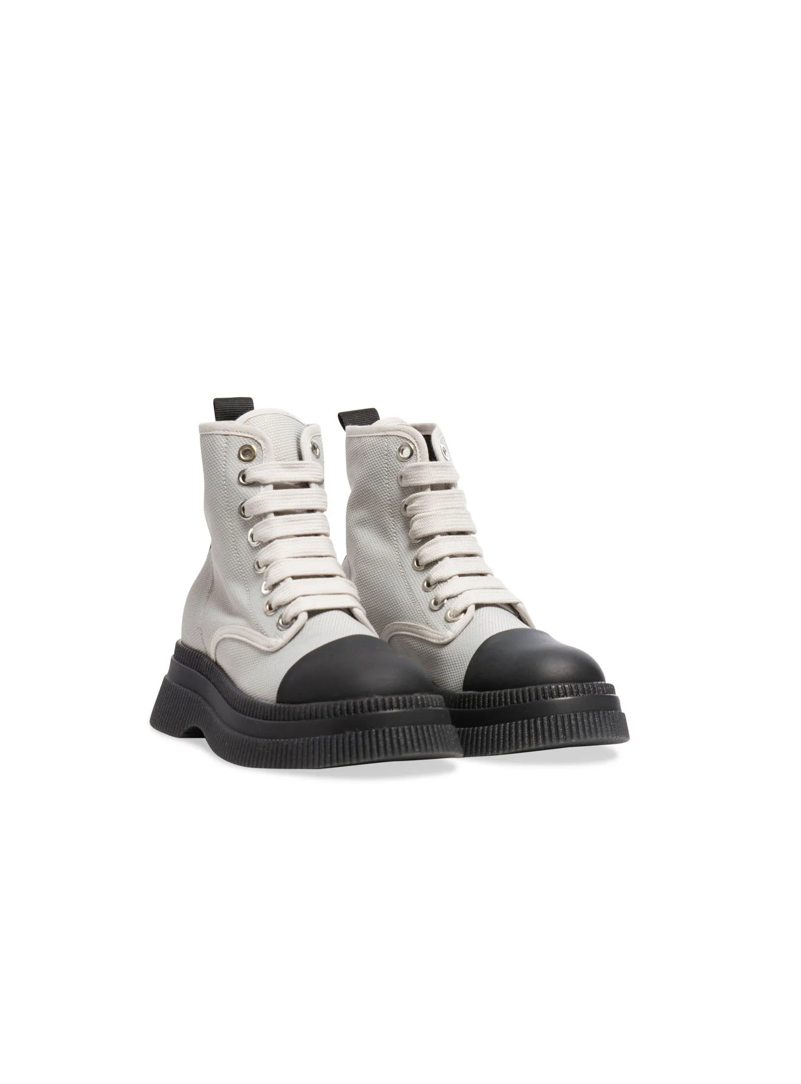 GANNI BOOTS CREEPERS EGRET