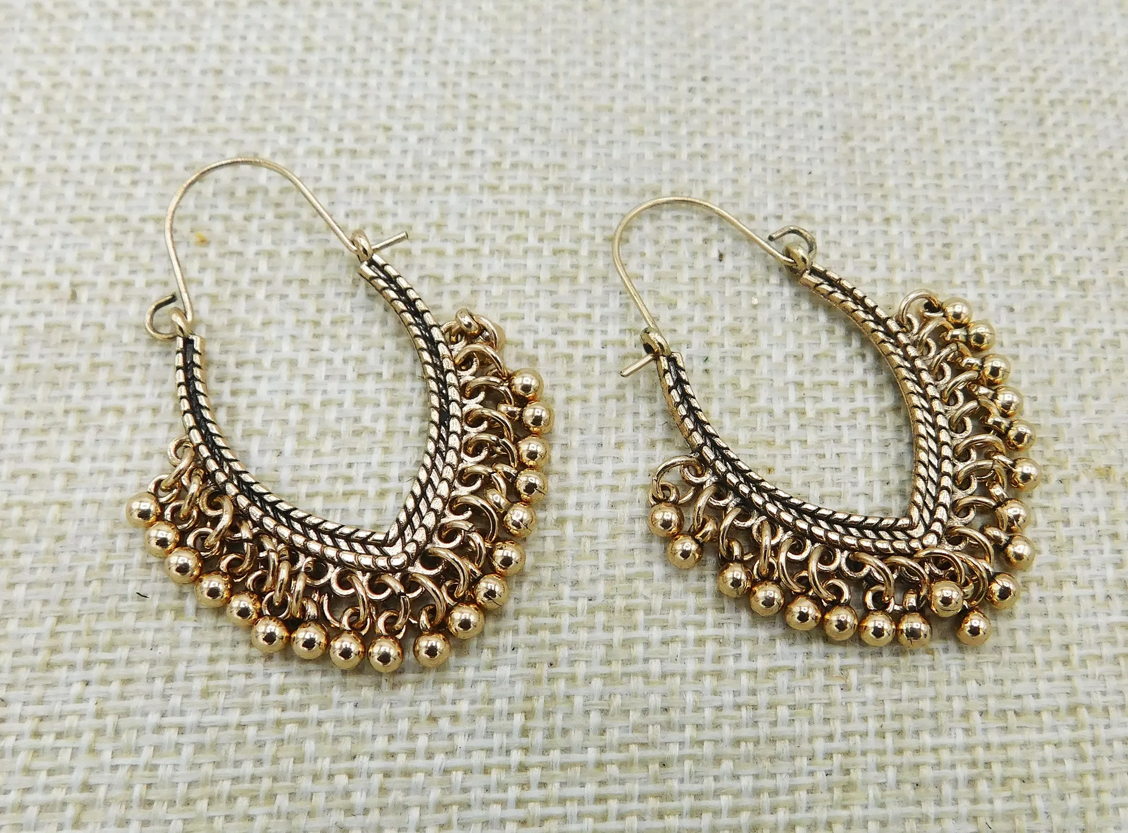 Gold Tone Earrings Dangle Ethnic Women Fashion Gift Ideas Jewelry Black Owned