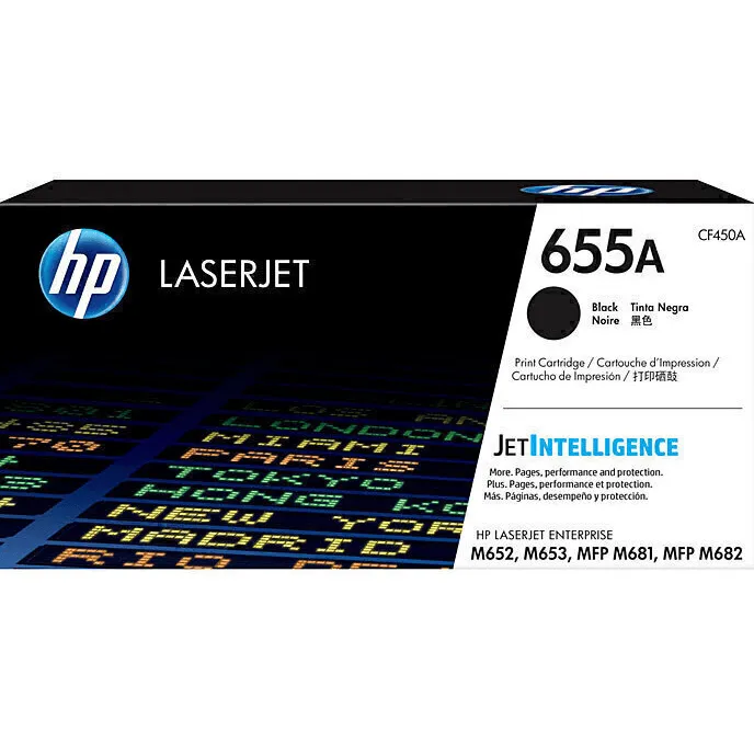 HP 655A Toner Ink Cartridge Black/Cyan/Magenta/Yellow Set Genuine LaserJet