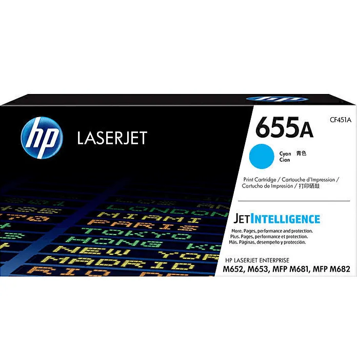 HP 655A Toner Ink Cartridge Black/Cyan/Magenta/Yellow Set Genuine LaserJet