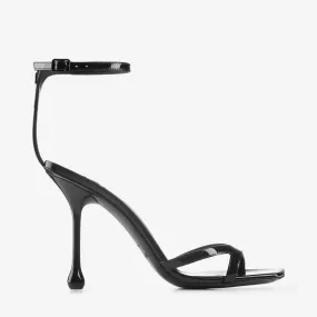 Ixia Sandal 95 Black Patent Leather Sandals