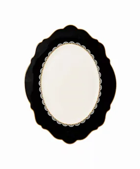 Jenna Clifford -7242 Black Rose Oval Platter