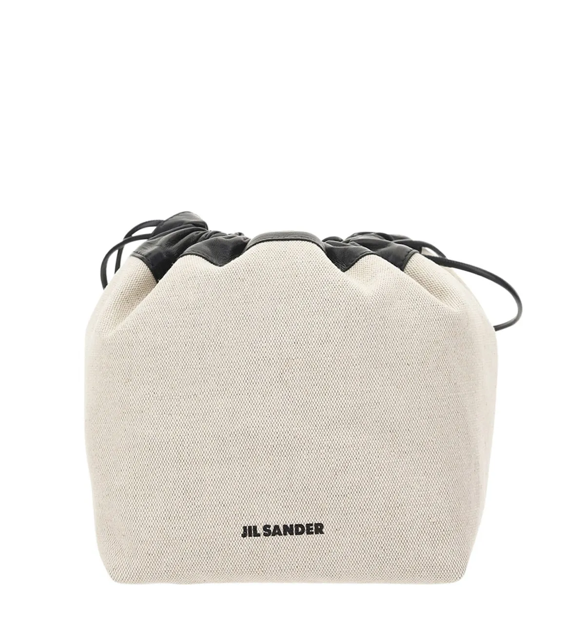 Jil Sander Logo-Printed Drawstring Bucket Bag