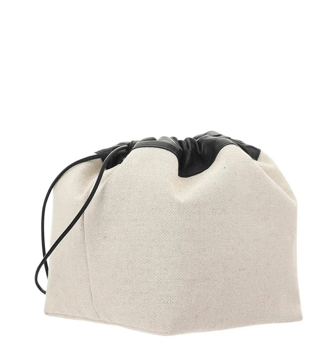 Jil Sander Logo-Printed Drawstring Bucket Bag