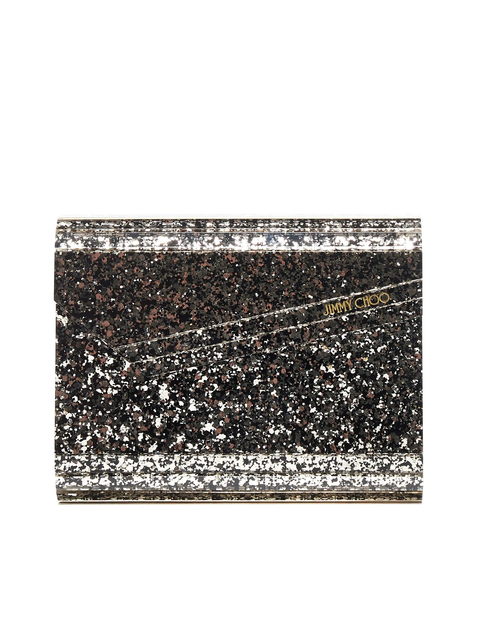 Jimmy Choo Candy Logo Plaque Clutch Bag