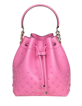 Jimmy Choo Star Stud Drawstring Bucket Bag