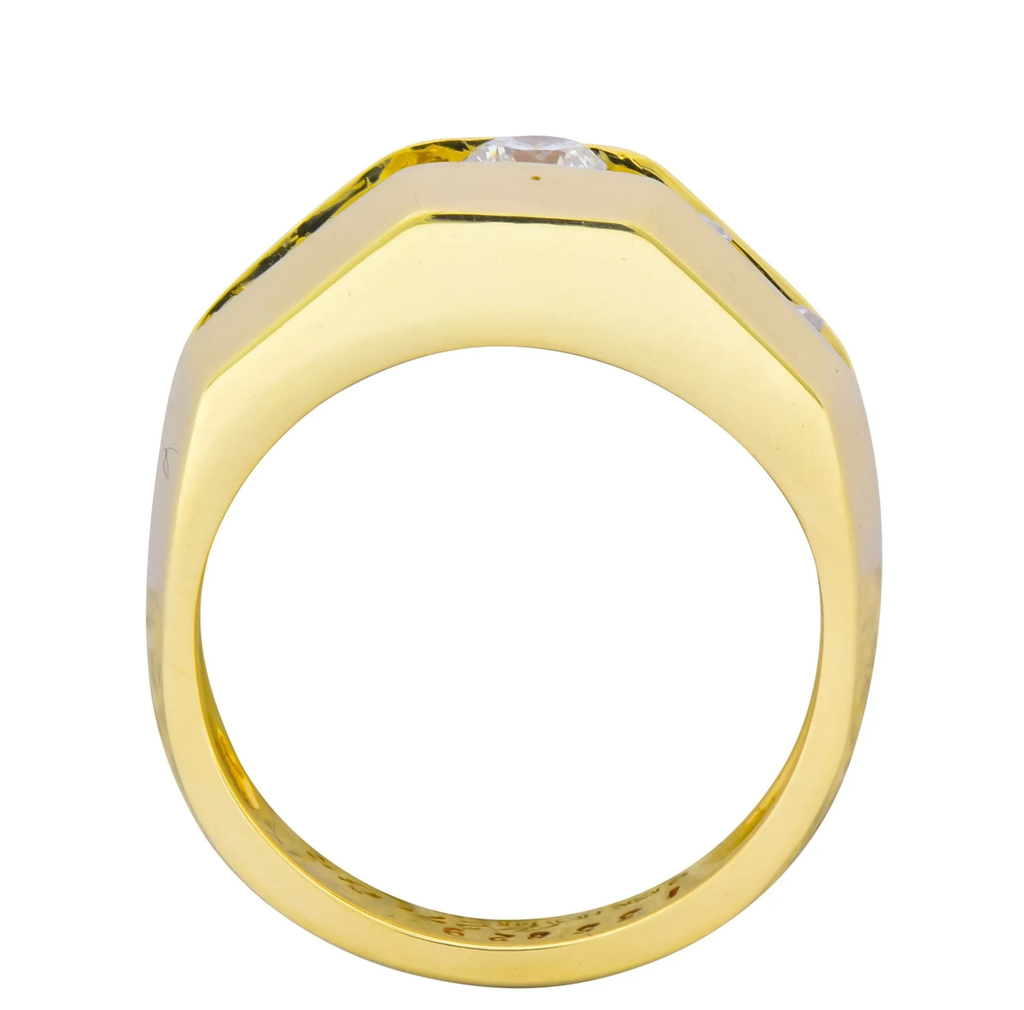 Jose Hess 0.91 CTW Diamond 14 Karat Gold Unisex Band Ring