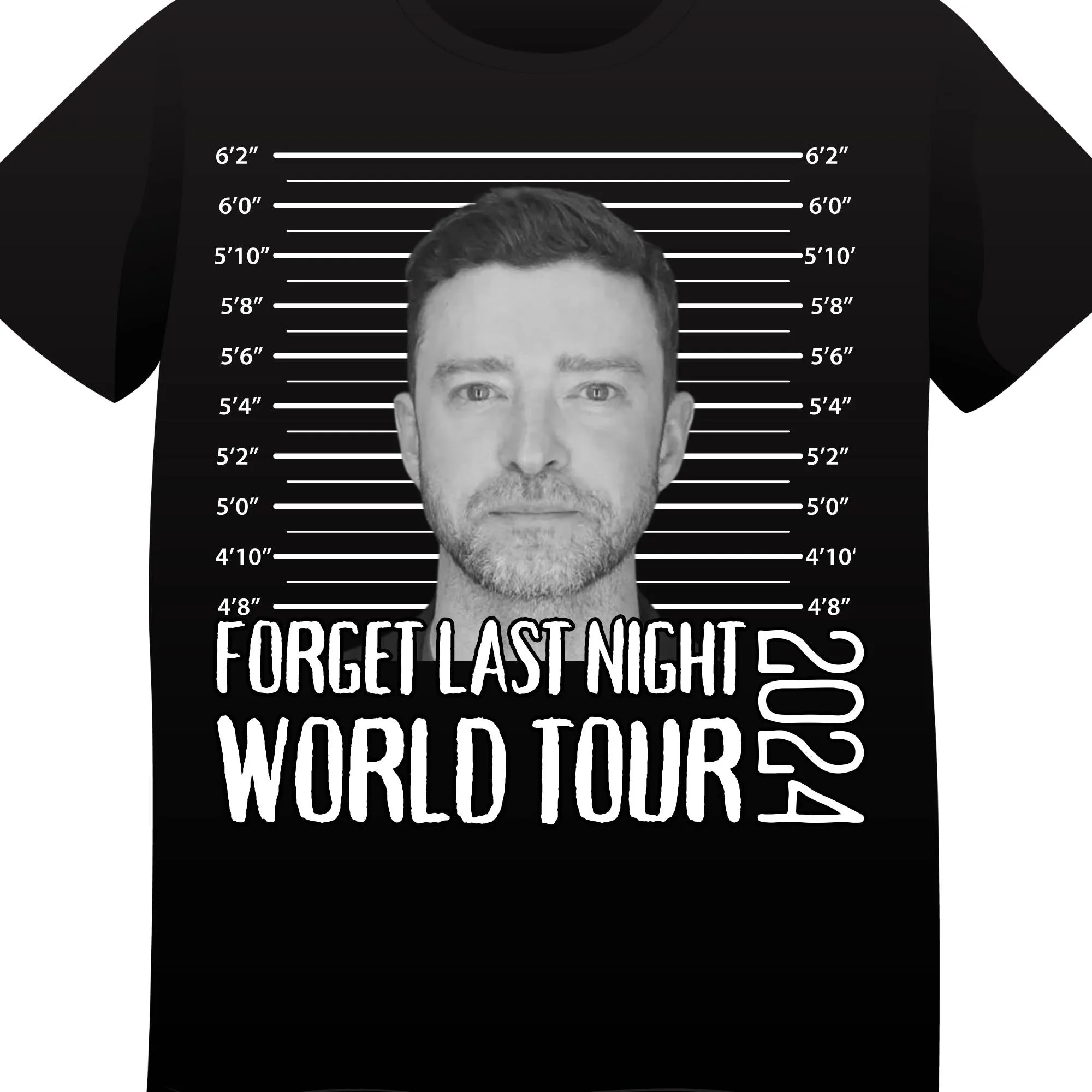 JT Forget Last nigh World Tour 2024 Sublimation/DTF transfer