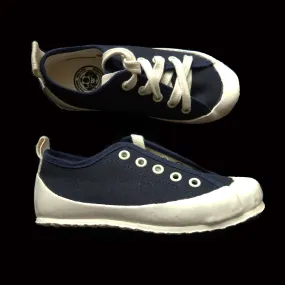 KIDS MARINE DECK SHOE - NAVY/ECRU