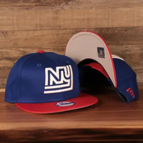 Kid's New York Giants 1975 Throwback Logo Vintage NFL 9Fifty Youth Snapback Hat