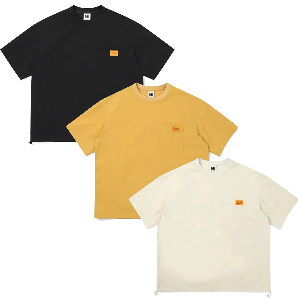 KODAK  |Unisex Nylon Street Style U-Neck Plain Short Sleeves Logo