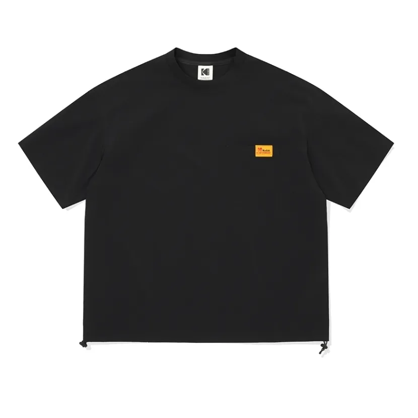 KODAK  |Unisex Nylon Street Style U-Neck Plain Short Sleeves Logo