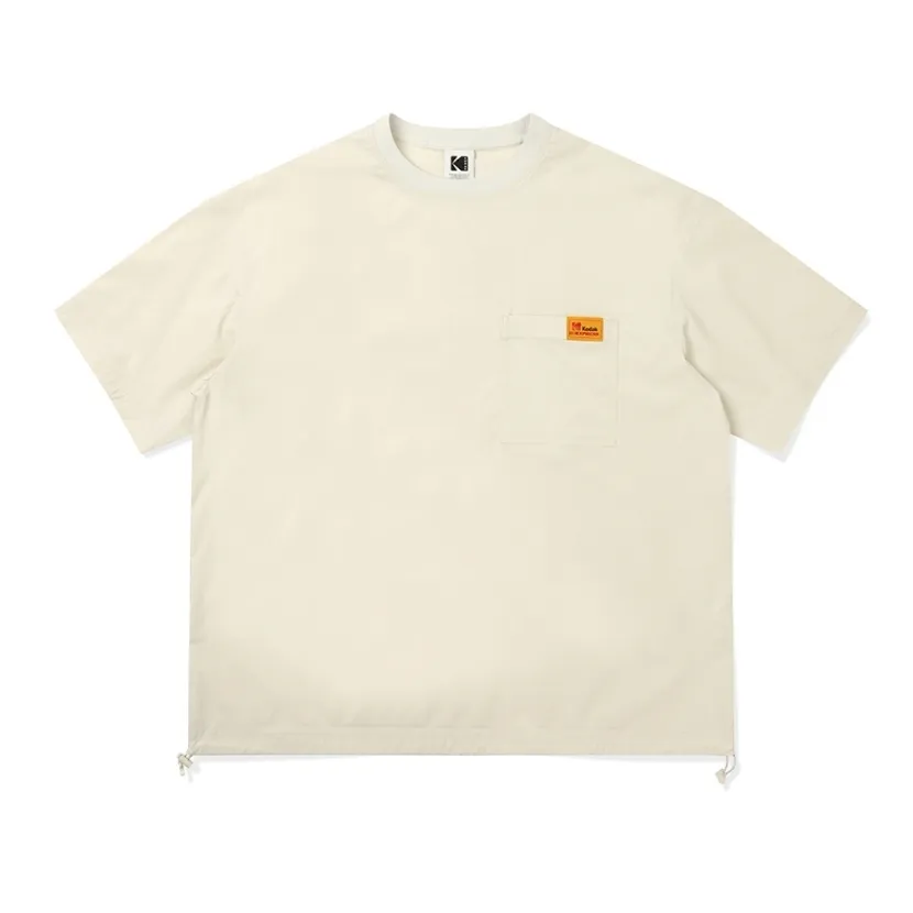 KODAK  |Unisex Nylon Street Style U-Neck Plain Short Sleeves Logo