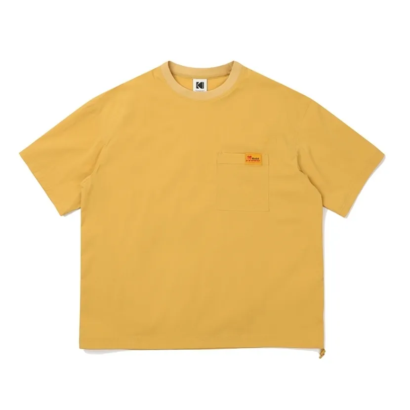 KODAK  |Unisex Nylon Street Style U-Neck Plain Short Sleeves Logo