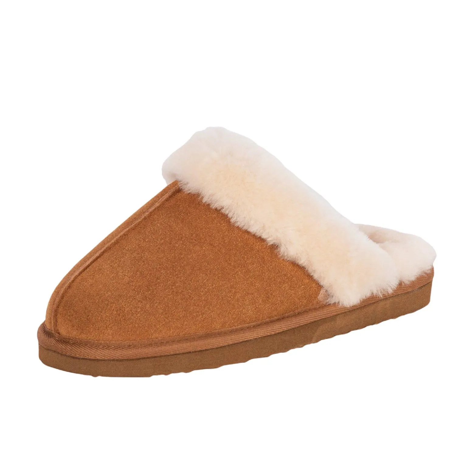 LADIES SUZIE TAN SHEEPSKIN MULE