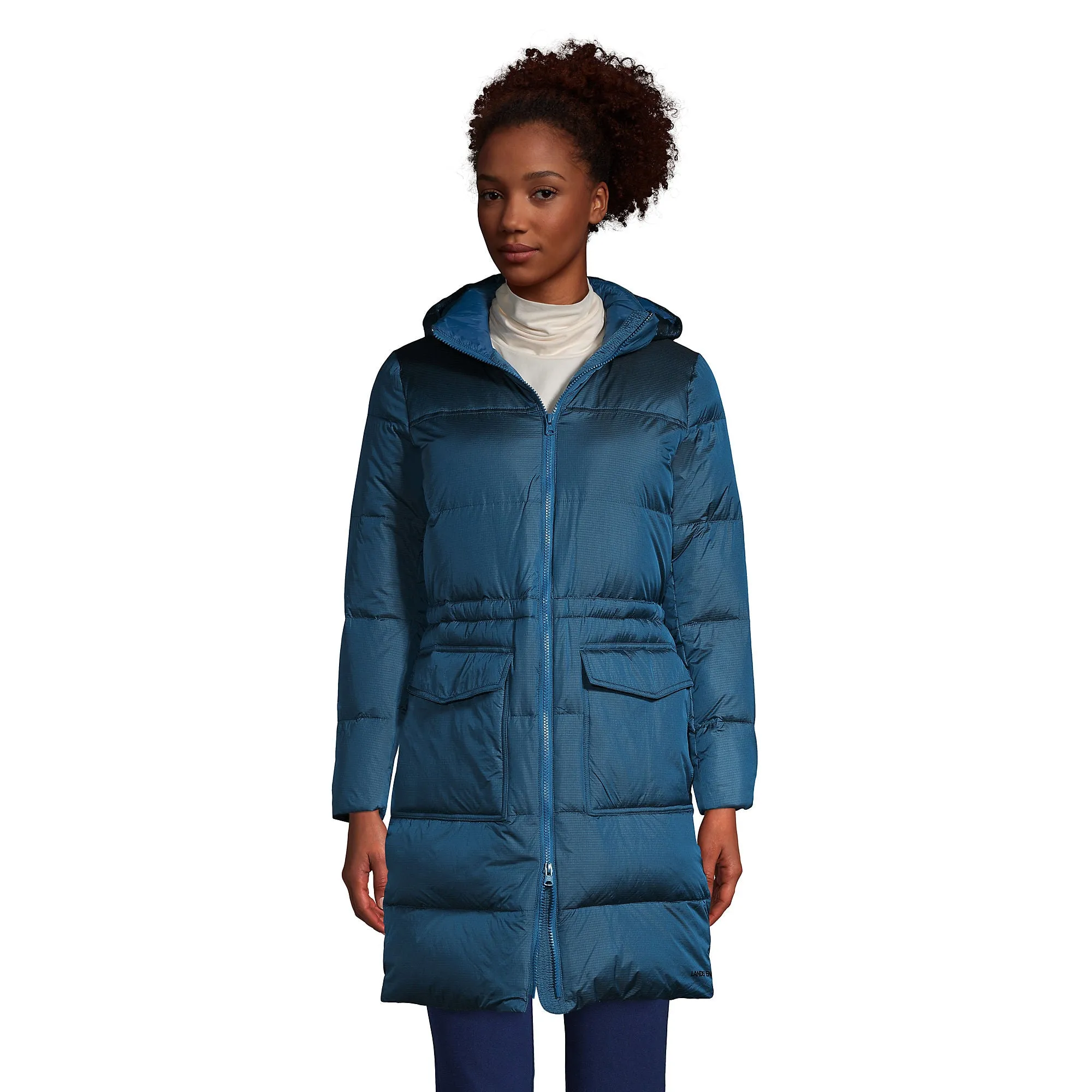 Lands' End Ladies' Down Wide Channel Coat