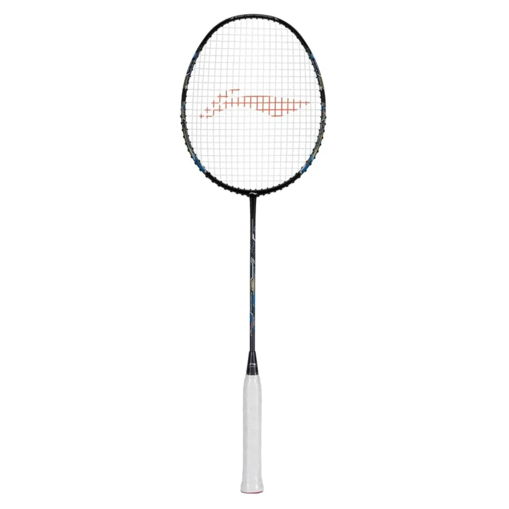 Li-Ning Air-Force 80 Strung Badminton Racquet (Black/Charcoal/Gold)