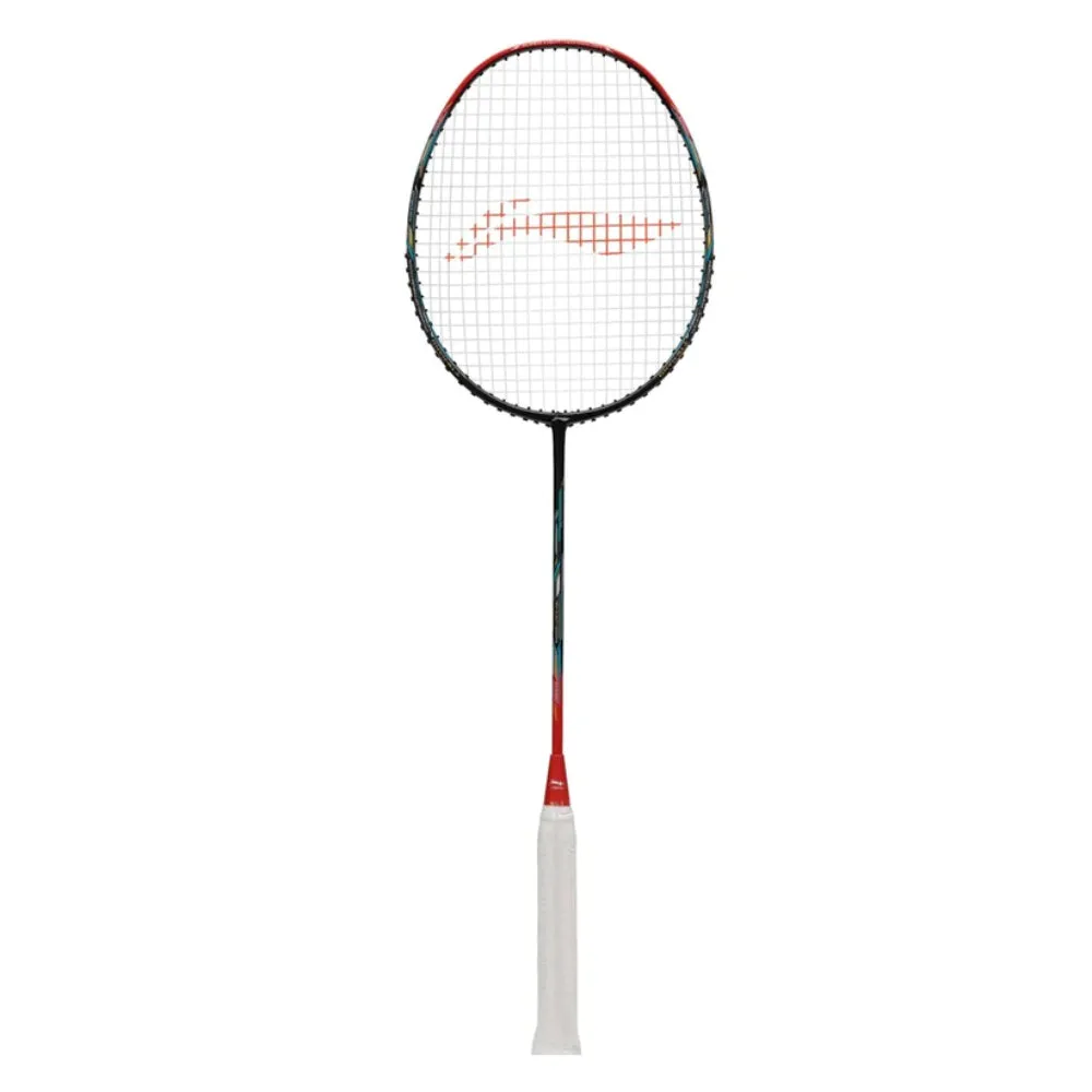 Li-Ning Super Series SS100 Super Light Strung Badminton Racquet (Black/Red)