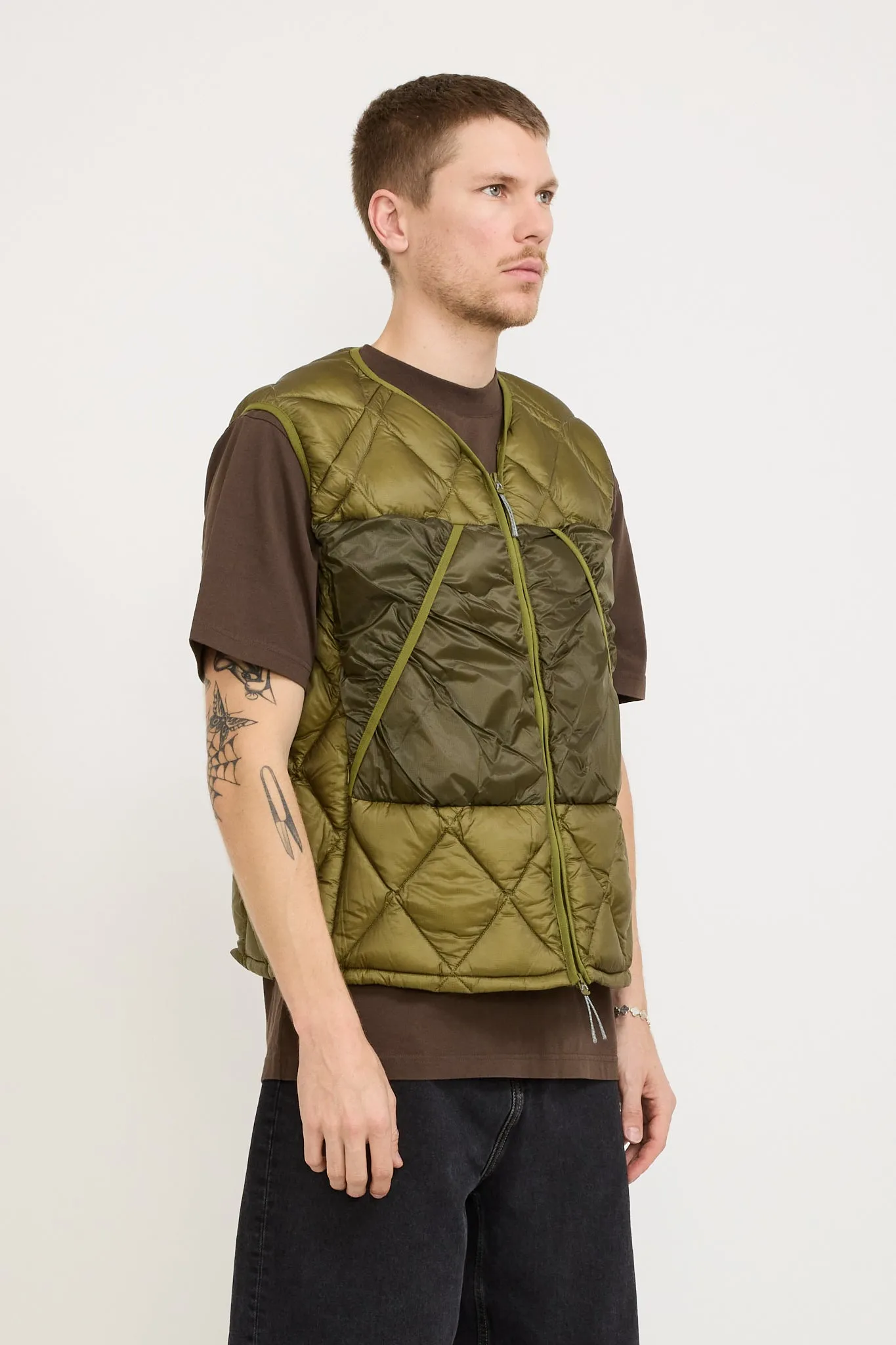 Light Down Vest Olive Branch