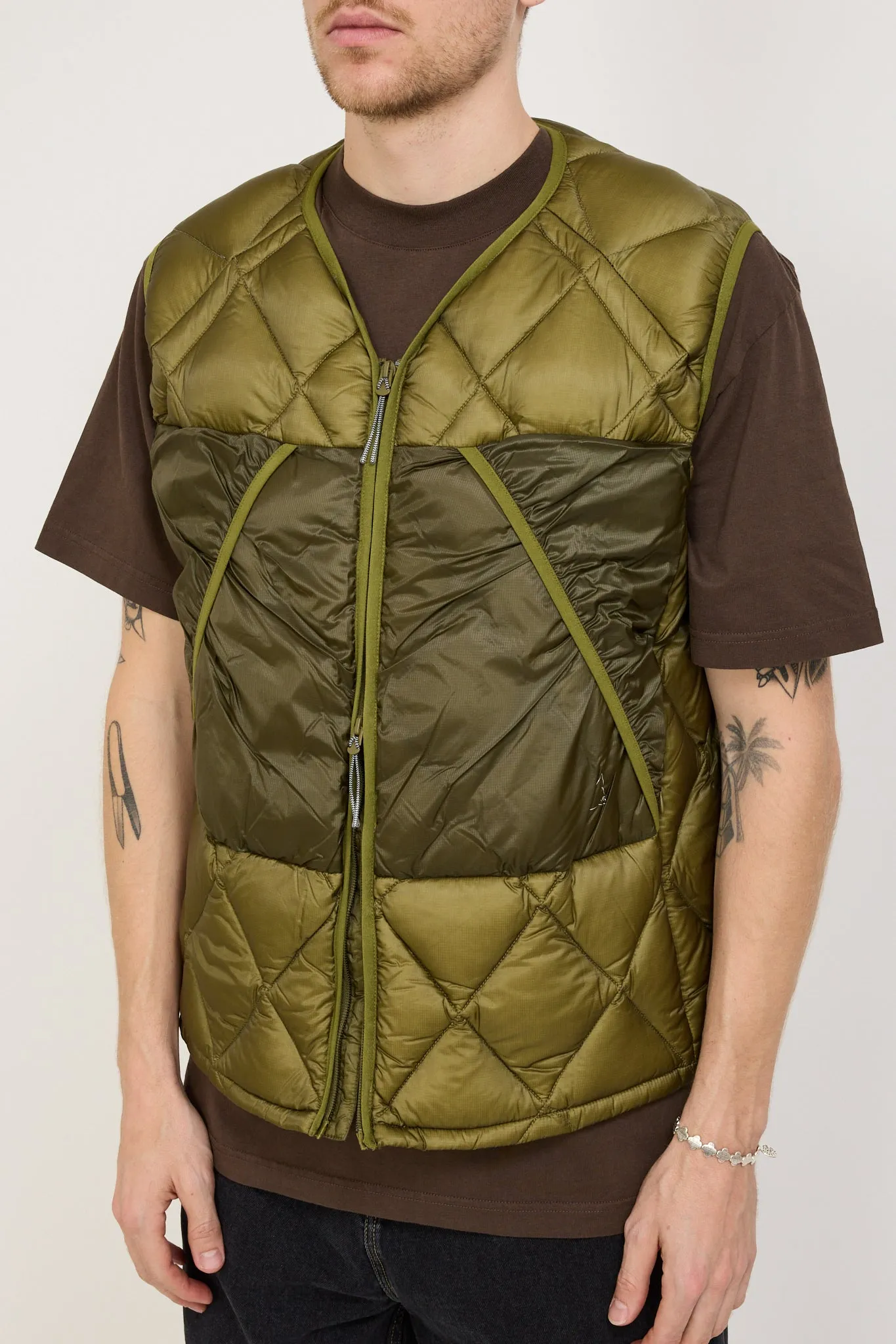 Light Down Vest Olive Branch