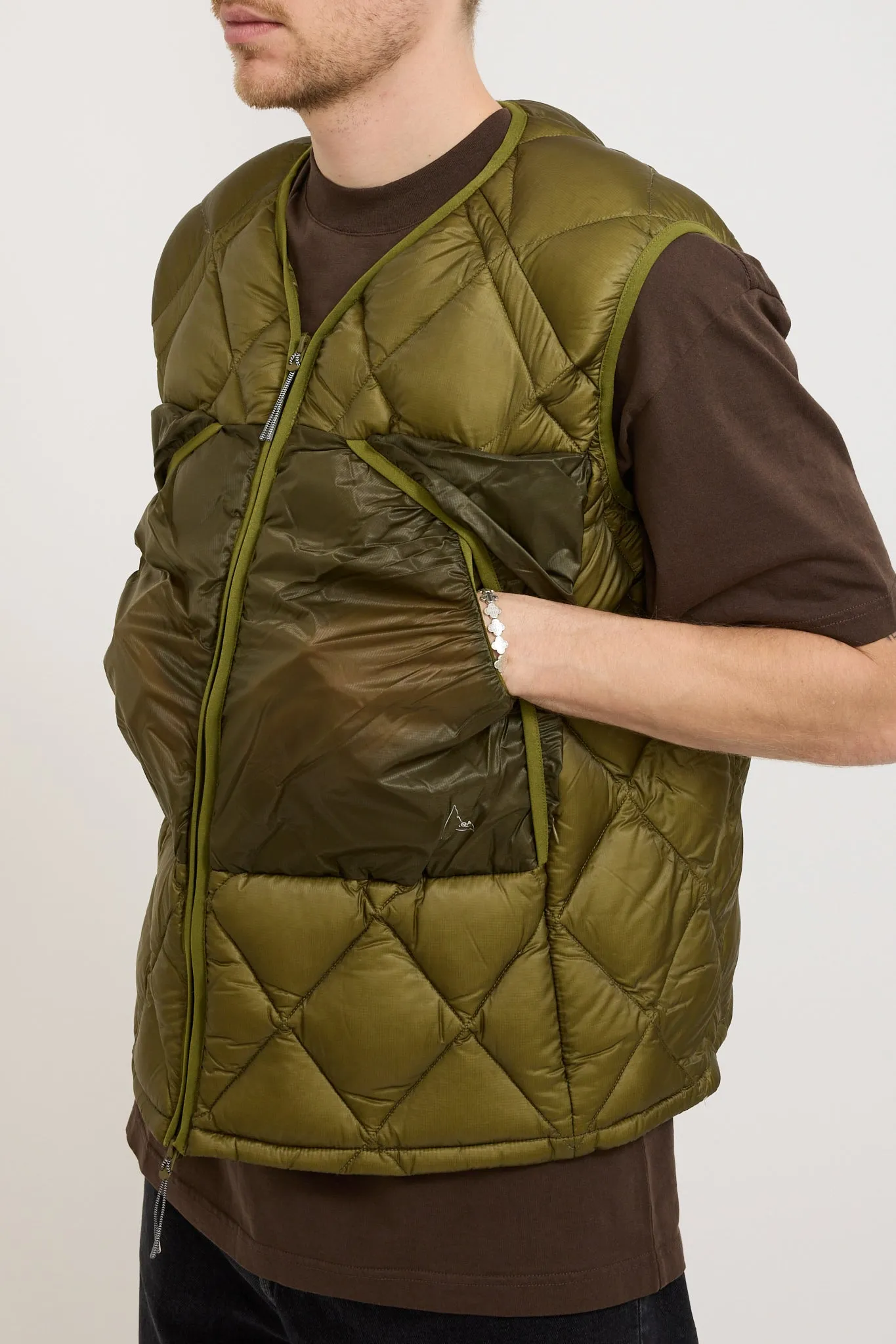 Light Down Vest Olive Branch