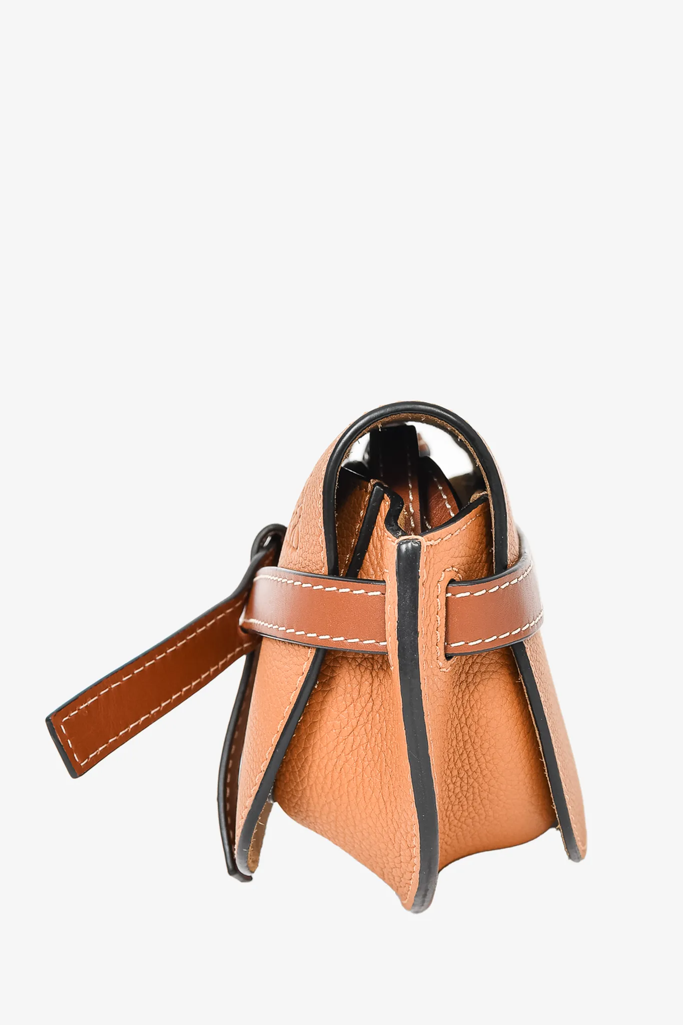 Loewe Brown Leather Mini 'Gate' Crossbody