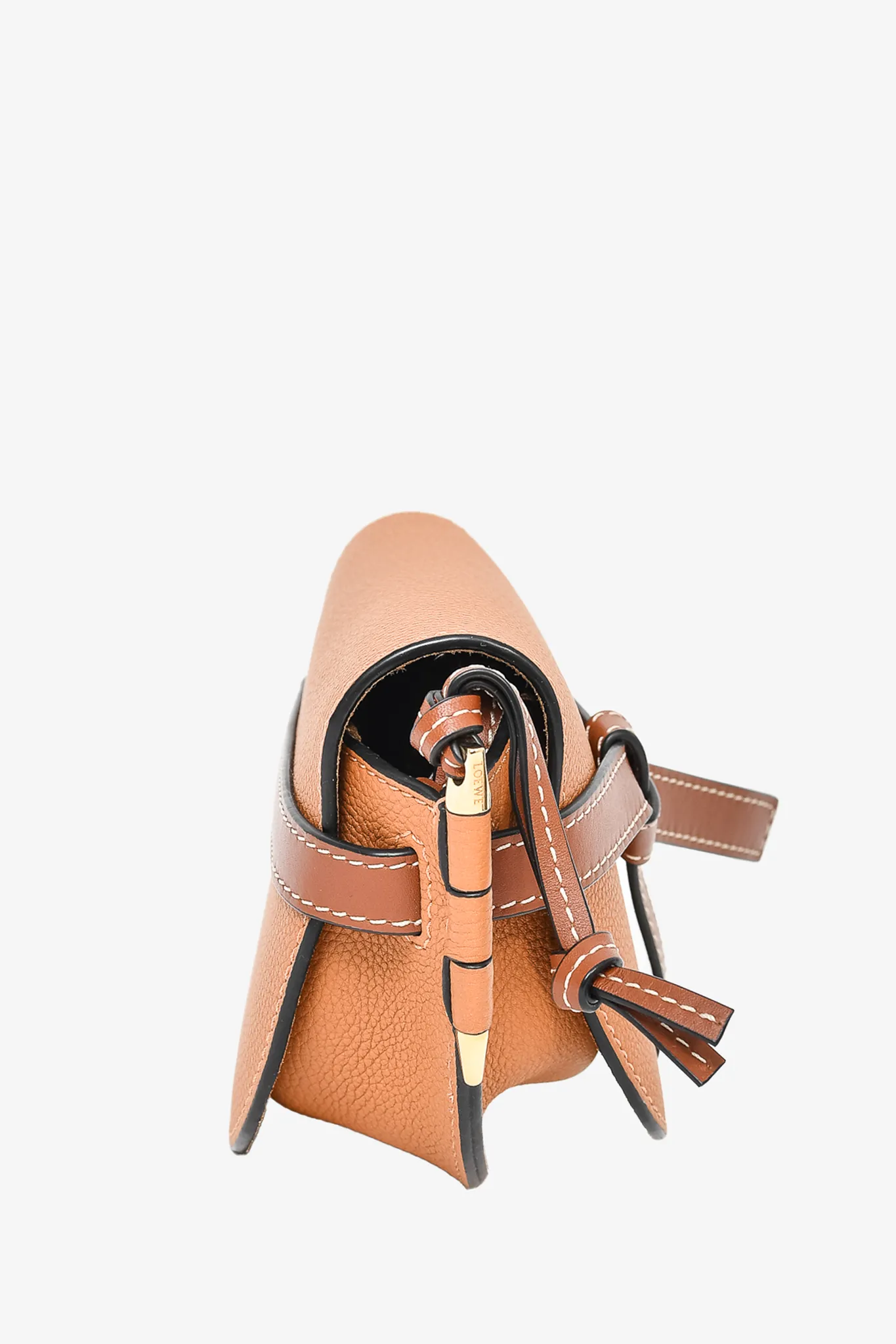 Loewe Brown Leather Mini 'Gate' Crossbody