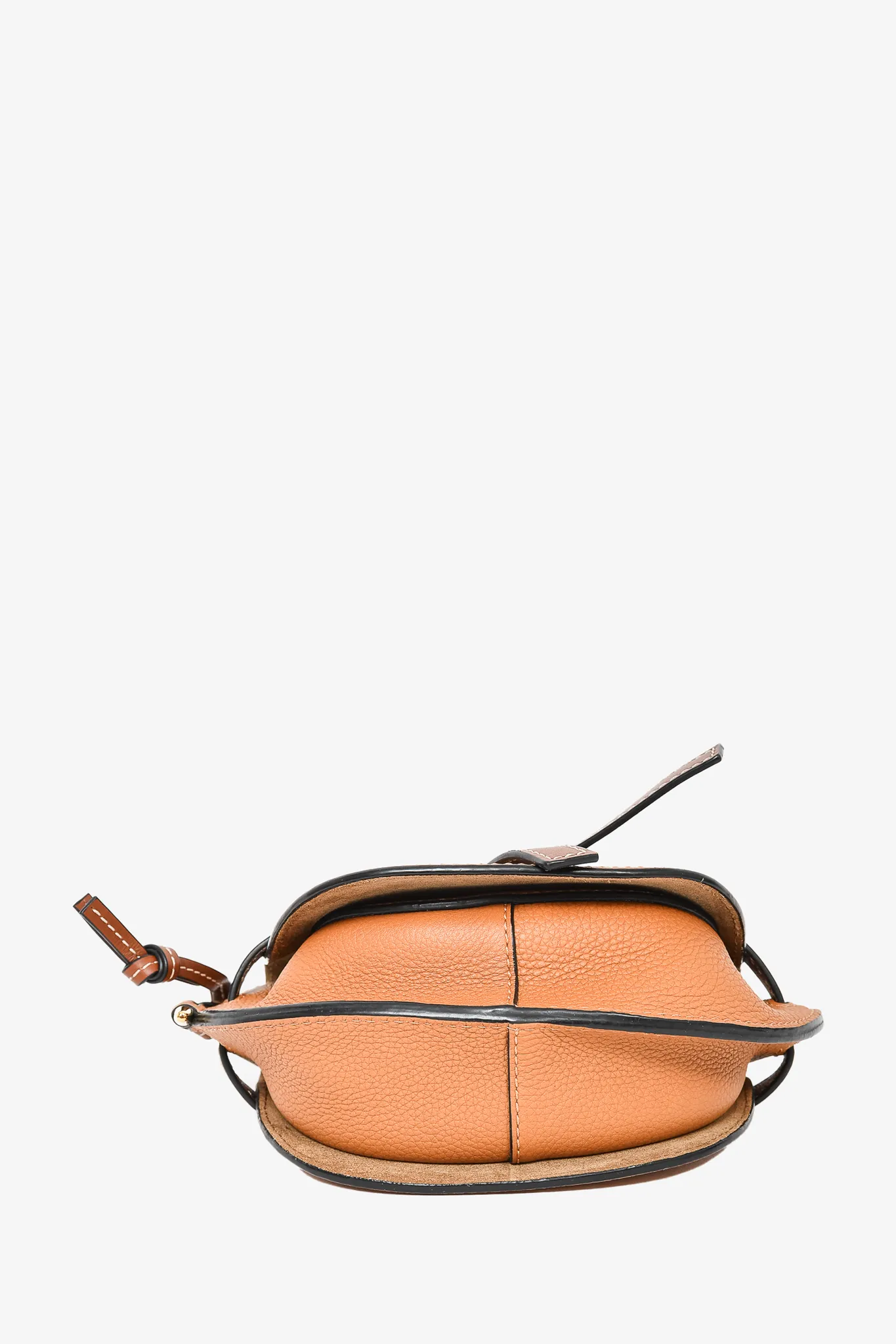 Loewe Brown Leather Mini 'Gate' Crossbody