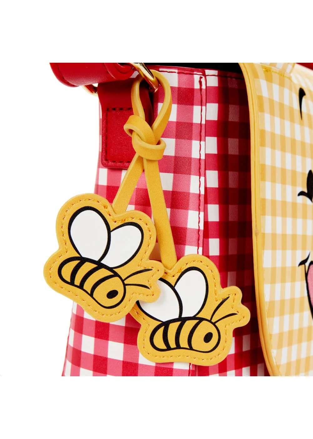 Loungefly Disney Winnie The Pooh Gingham Crossbody Bag Yellow