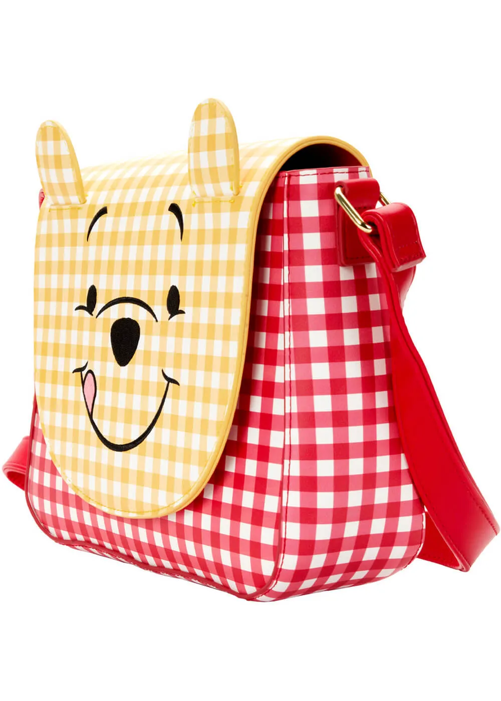 Loungefly Disney Winnie The Pooh Gingham Crossbody Bag Yellow