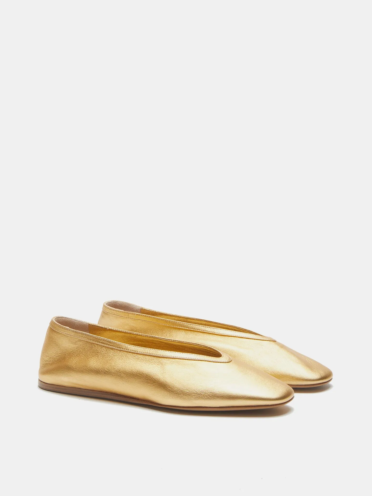 Luna Slipper / Yellow Gold Leather